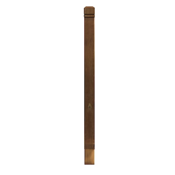 Nuvo Iron Brown Pressure Treated 4in x 4in x 54in Decorative Corner Post BRTP54 - main